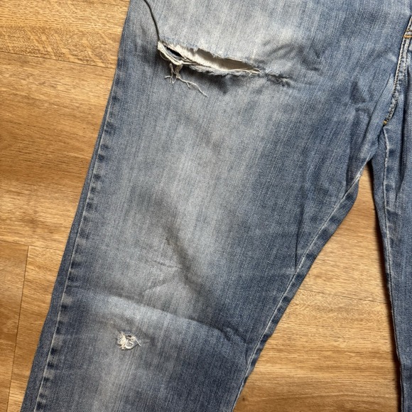 Diesel Jeans Men 32x32 Blue D-MIHTRY Straight Leg Stretch Destroyed Skater 009DG - Picture 3 of 16